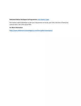 dedicated python developers programmers hire