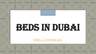 beds in dubai