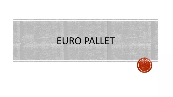 euro pallet
