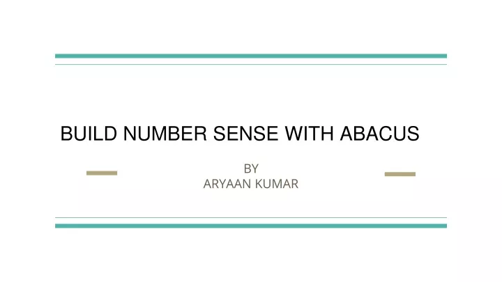 build number sense with abacus