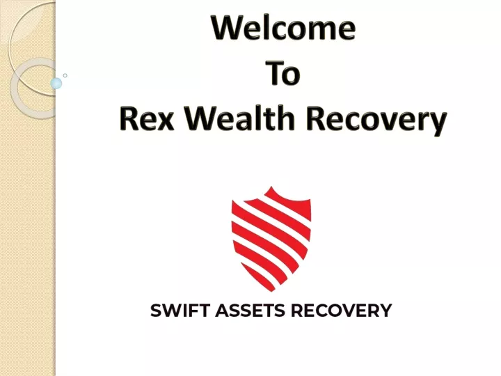 welcome to rex wealth recovery