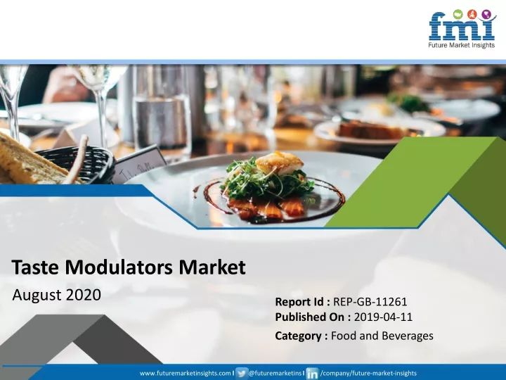 taste modulators market august 2020