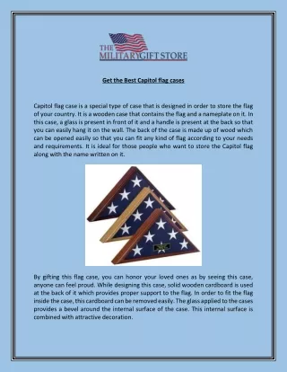 get the best capitol flag cases