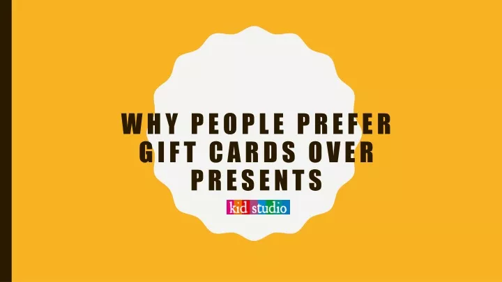 why people prefer gift cards over presents
