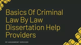 basics of criminal law by law dissertation help