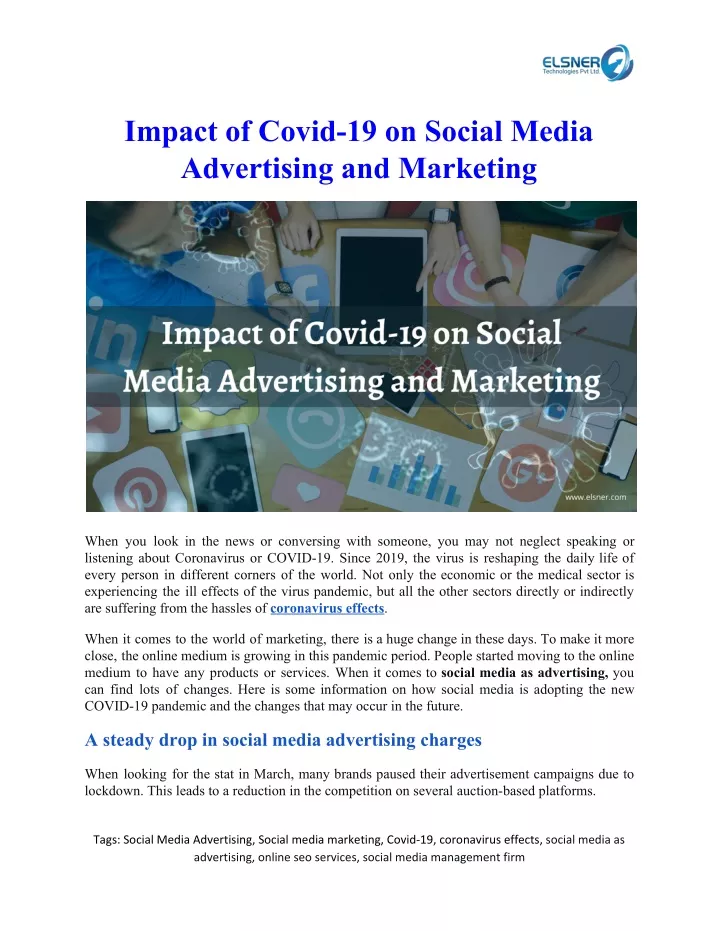 impact of covid 19 on social media advertising