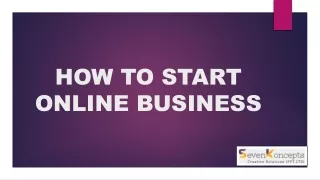 how to start online business