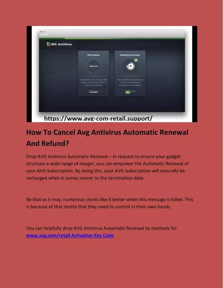 how to cancel avg antivirus automatic renewal