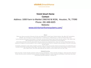 Vivint Smart Home