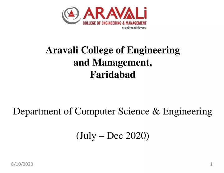 aravali college of engineering and management