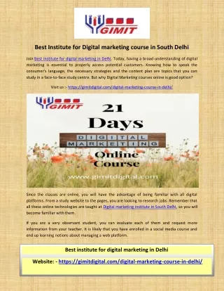 Benefits of studying digital marketing course online