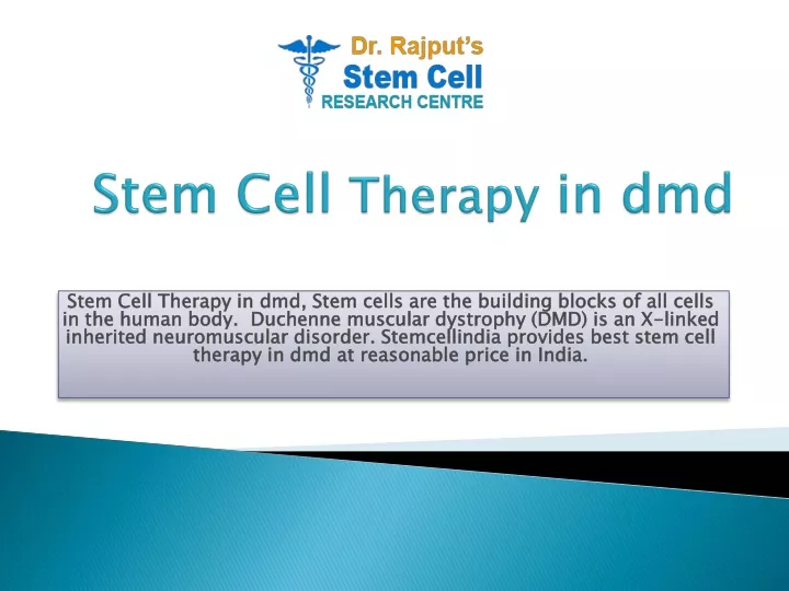 stem cell therapy in dmd