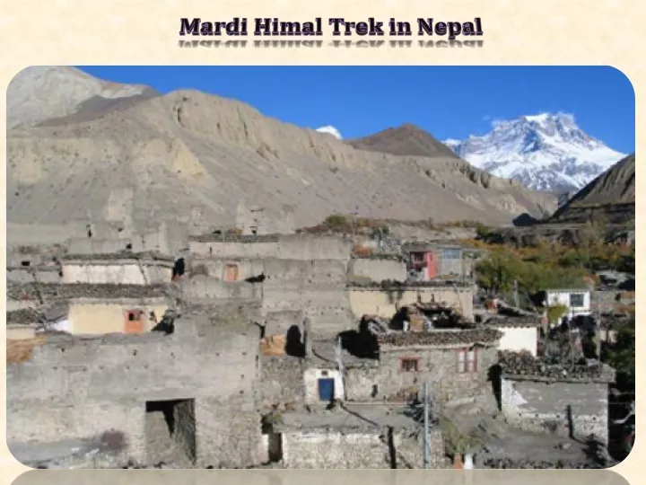 mardi himal trek in nepal