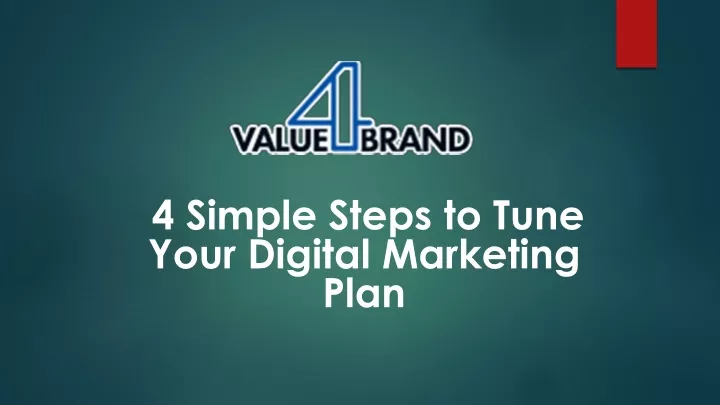 4 simple steps to tune y our digital marketing plan