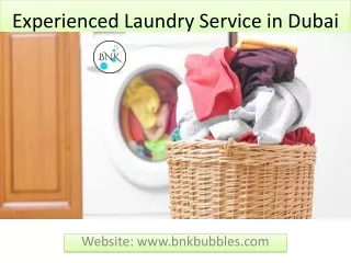 Experienced Laundry Service in Dubai
