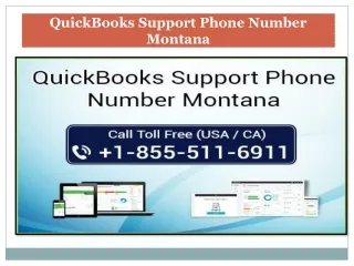 QuickBooks Support Phone Number Montana