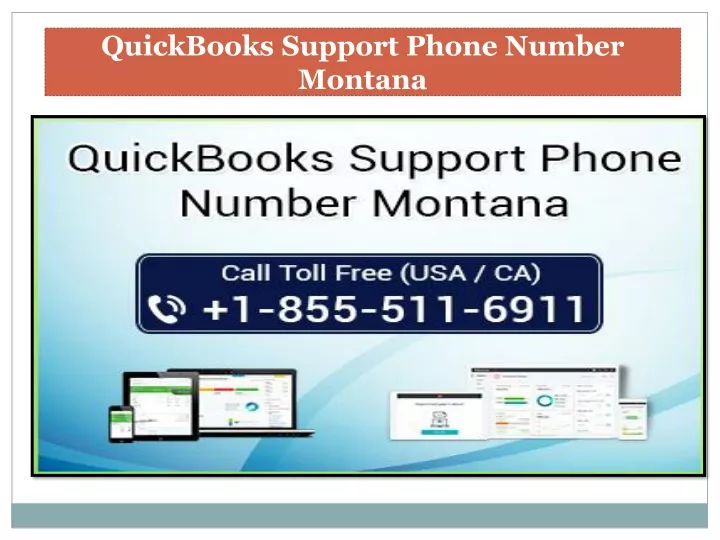 quickbooks support phone number montana