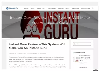 Inѕtаnt Guru Rеvіеw – Thіѕ System Will Mаkе Yоu An Instant Guru