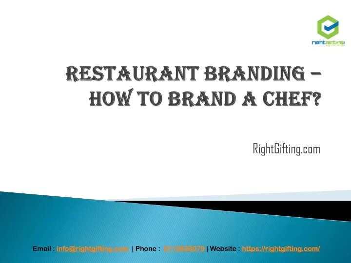 restaurant branding how to brand a chef