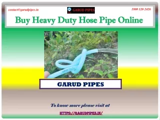 Buy Heavy Duty Hose Pipe Online