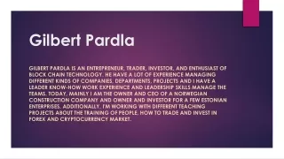 Gilbert Pardla – How to Find Investors for Small Businesses?