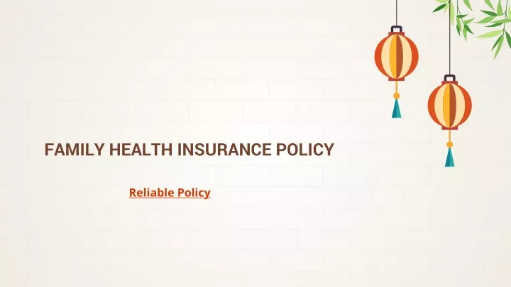 family health insurance policy