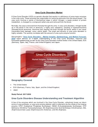 urea cycle disorders market