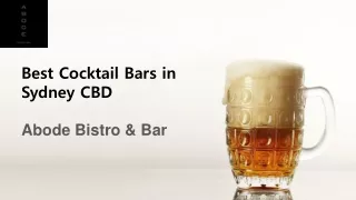 Famous Cocktail Bar in Sydney CBD