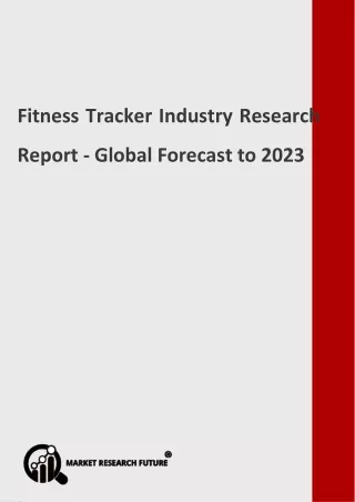fitness tracker industry research report global