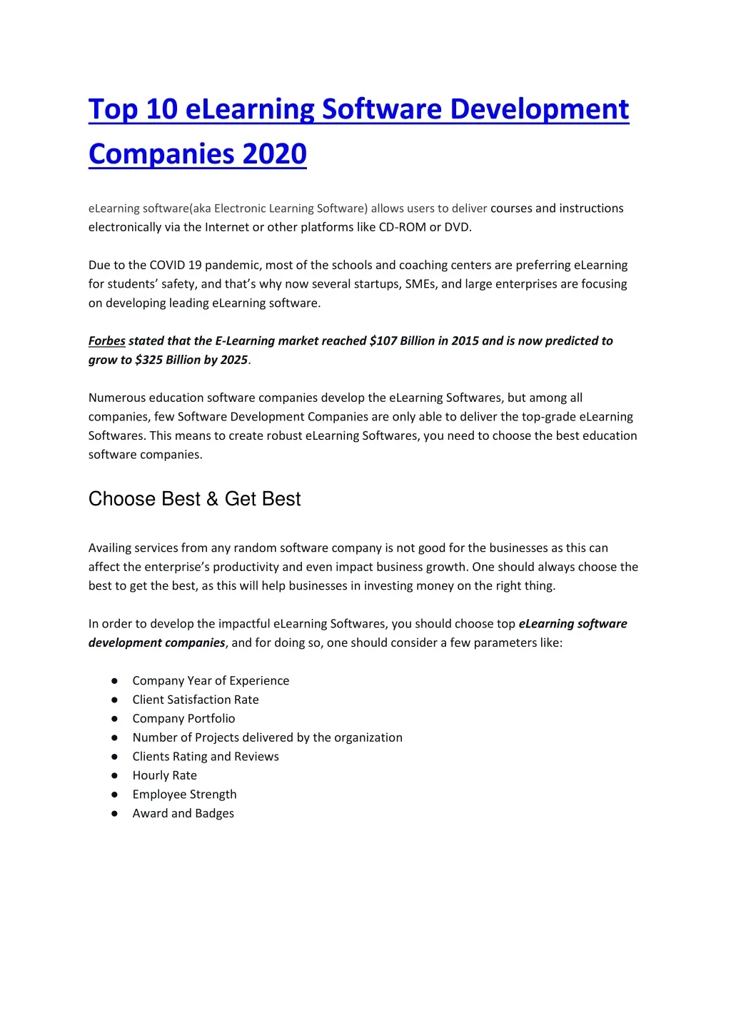 PPT - Top 10 e learning software development companies 2020 PowerPoint ...