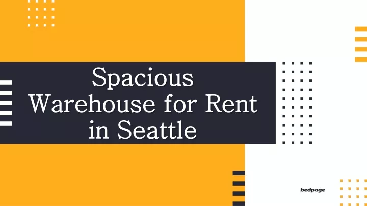 spacious warehouse for rent in seattle