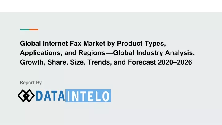 global internet fax market by product types