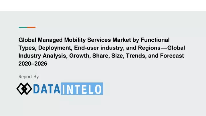 global managed mobility services market