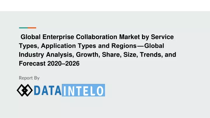 global enterprise collaboration market by service