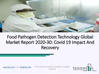 food pathogen detection food pathogen detection