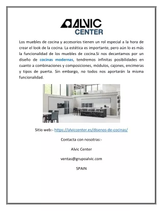 Diseños de cocinas | Alviccenter.es