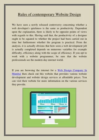 rules of contemporary website design
