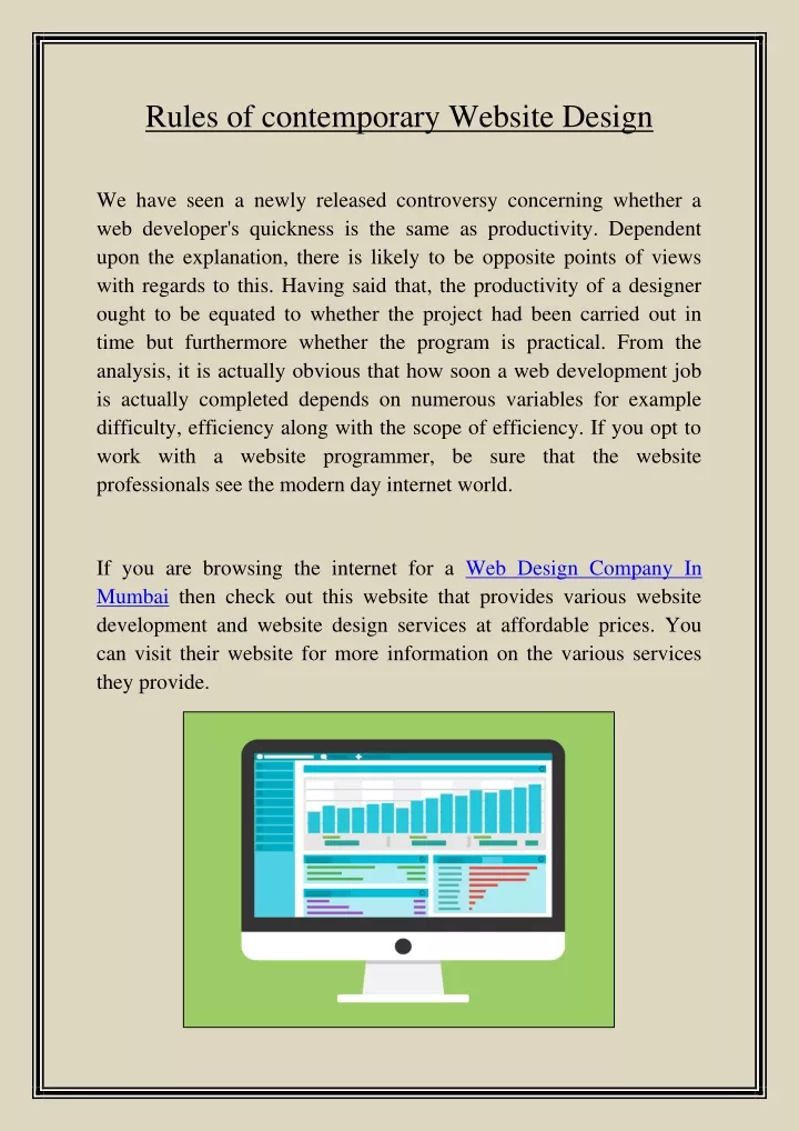 rules of contemporary website design
