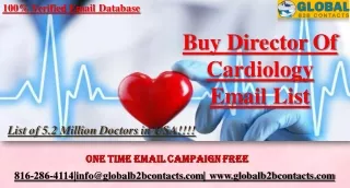 Director Of Cardiology Email List