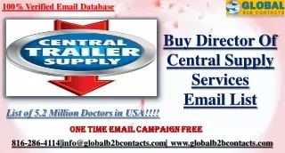 Director Of Central Supply Services Email List