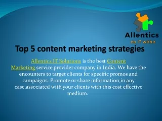 Content Marketing Services PPT