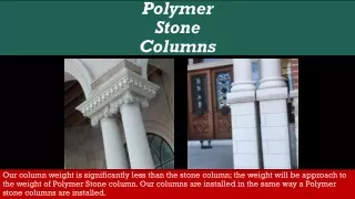 Polymer Stone Columns