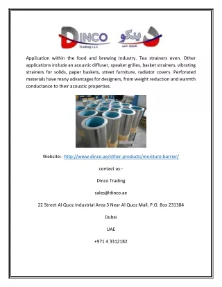 application within the food and brewing industry