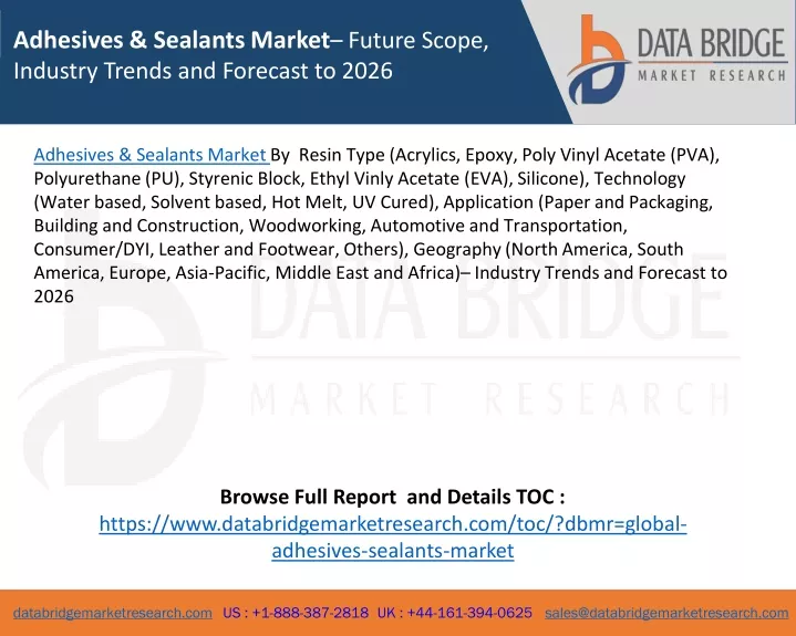 adhesives sealants market future scope industry