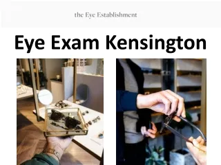 eye exam kensington
