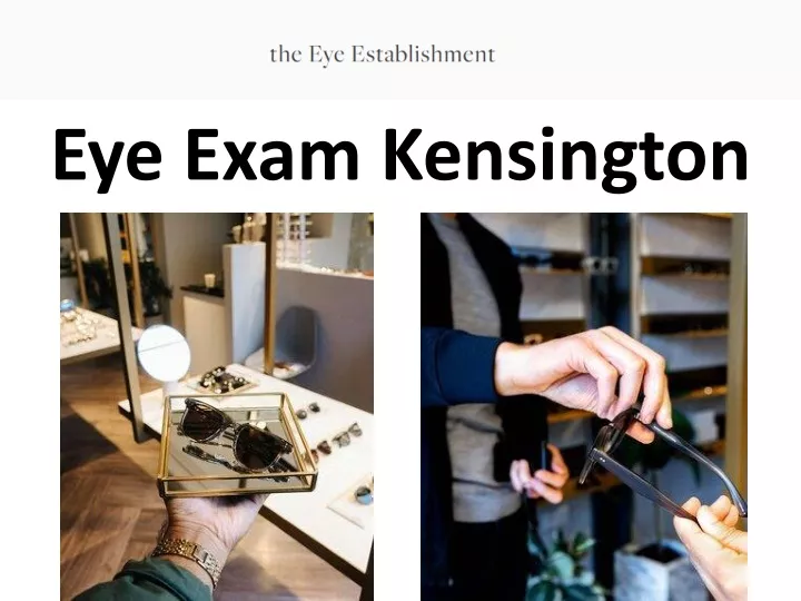 eye exam kensington