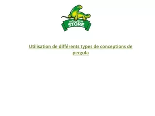 utilisation de diff rents types de conceptions