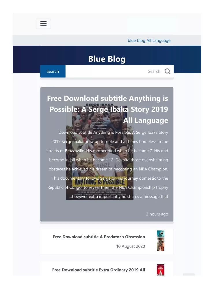 blue blog