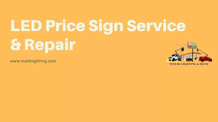 led price sign service repair