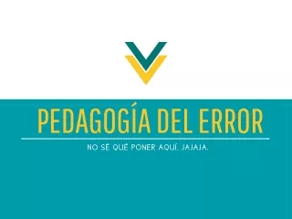 Pedagogía del error